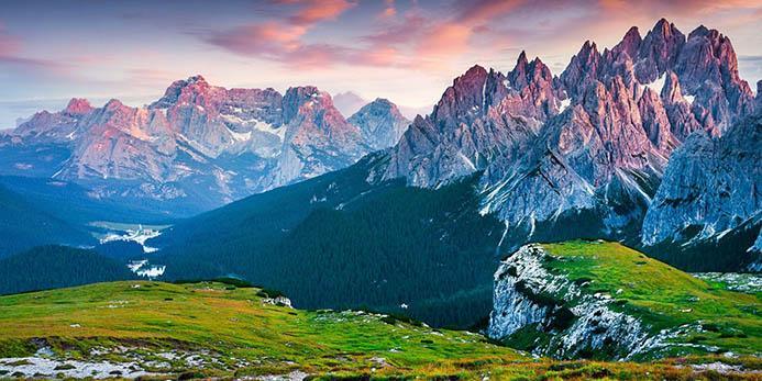 восхождение в горы в Италии